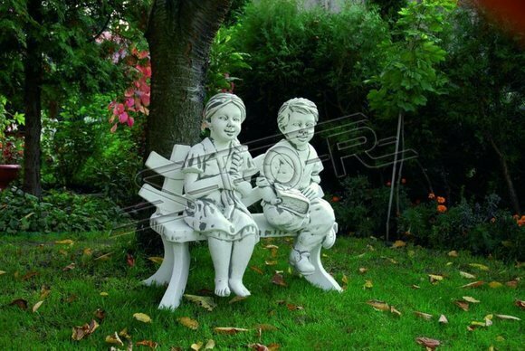 Mädchen Sitzende Figur Statue Figuren Skulptur Statuen Garten Dekoration