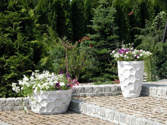Blumenkübel Pflanz Kübel Dekoration Figur Blumentöpfe Garten Vasen