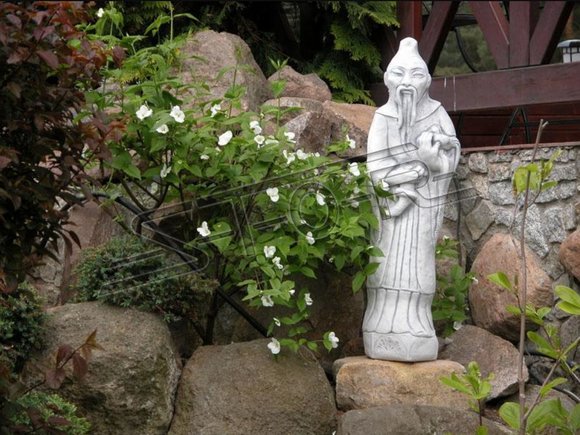 Chinesischer Konfuzius Figur Statue Figuren Skulptur Garten Dekoration