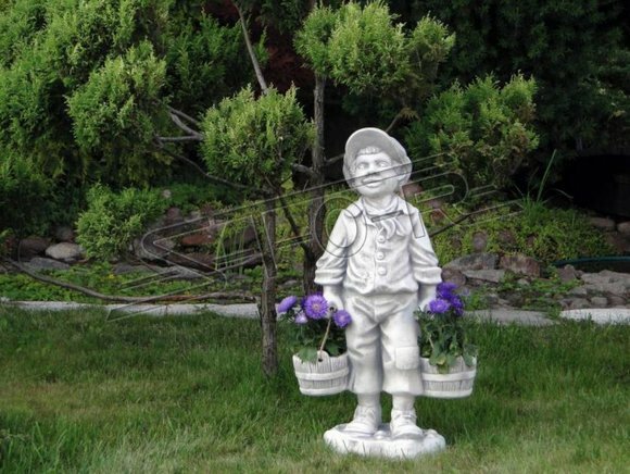 Figur Blumenkübel Pflanz Kübel Dekoration Figur Blumentöpfe Garten