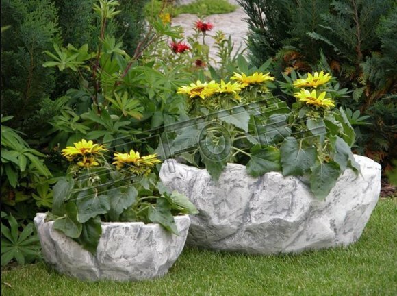 Blumenkübel Pflanz Kübel Dekoration Figur Blumentöpfe Garten Vasen