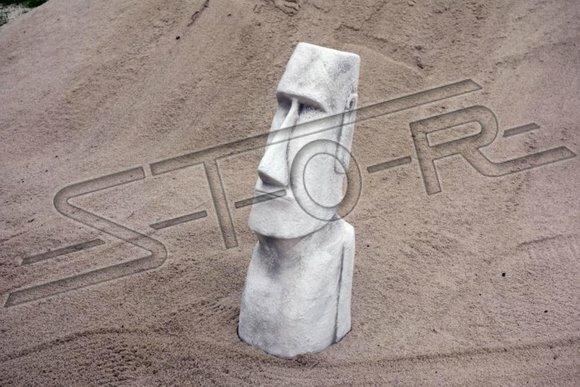 Moai Statue Skulptur Figur Designer Garten Terrasen Deko Skulpturen