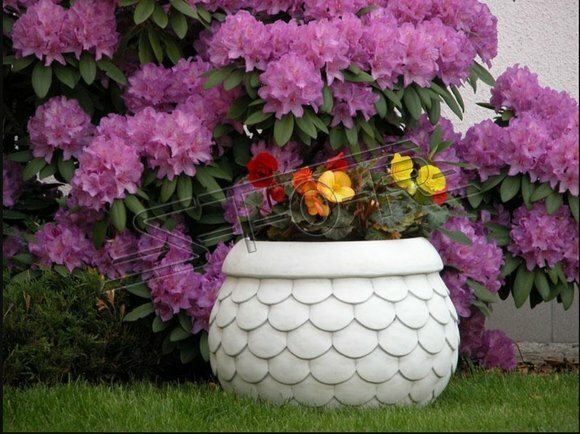 Blumenkübel Pflanz Kübel Dekoration Figur Blumentöpfe Garten Vasen