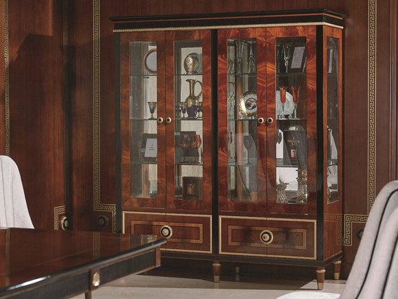XXL Büro Bücherschrank Aktenschrank Luxus Möbel Stil Antik Schrank