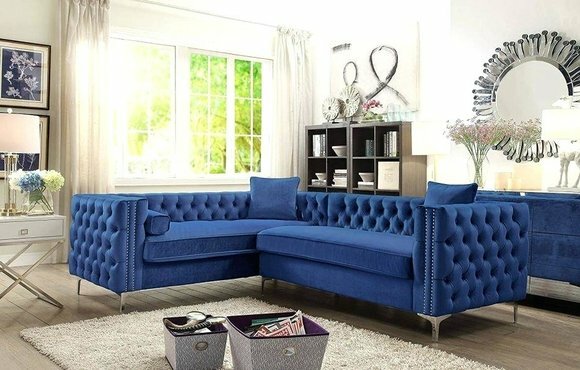 Ecksofa Chesterfield Textil Samt Polster Sofa Couch Sitz Eck Garnitur Stoff Neu