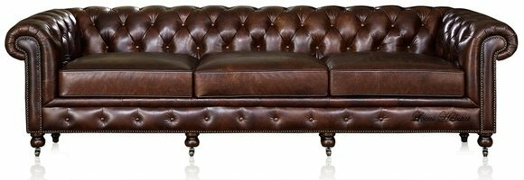 Chesterfield XXL Big Sofa Couchen Ledersofa Sofas Couch 3 Sitzer