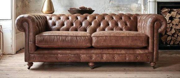økse operatør Bunke af Edles Design CHESTERFIELD 3-Sitzer Sofa Antik Stil Top-Qualität Leder Beige  Polster Couch Garnitur Neu bei JV Möbel Österreich