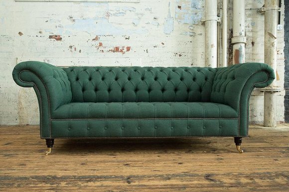 Grüne Designer Sofa Couch Polster XXL 3 Sitzer Big Sofas Couchen