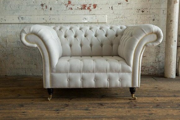 Chesterfield Design Sofa Sessel Couch Polster Luxus Textil Couchen