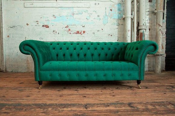Design Sofa 3 Sitzer Sessel Couch Polster Luxus Klassische Textil