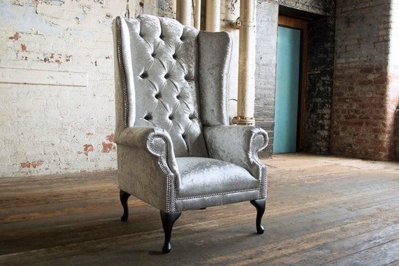 Chesterfield Textil Sessel 1 Sitzer Sofa Polster Sofas Design Luxus