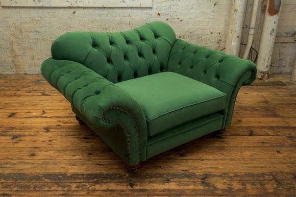 Chesterfield Design Sofa Sessel Couch Polster Luxus Textil Couchen