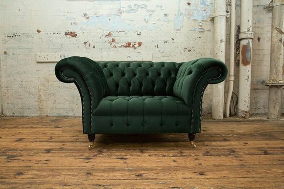 Chesterfield Design Sofa Sessel Couch Polster Luxus Textil Couchen