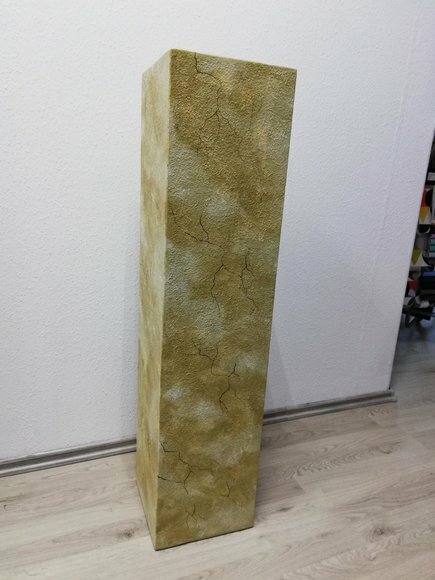 Medusa Säule Römische Marmor Skulptur Figur Dekoration Ständer Neu