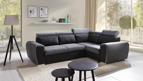 Sofa Schlafsofa Designer Sofa mit Bettfunktion - Bettkasten Ecksofa Couch