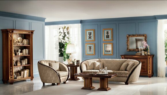 Luxus Klasse 3+1 Italienische Sofagarnitur Möbel Couch Sofa Neu arredoclassic™