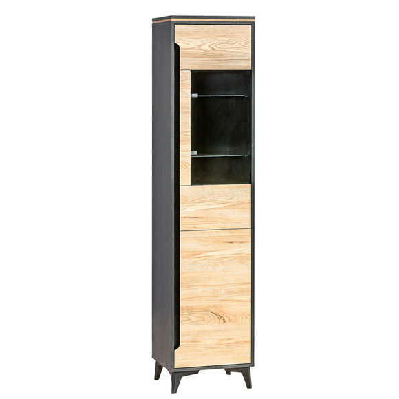 Vitrine Anrichte Schrank Regal Modern Stil Wohnzimmer Kollektion Wandschrank