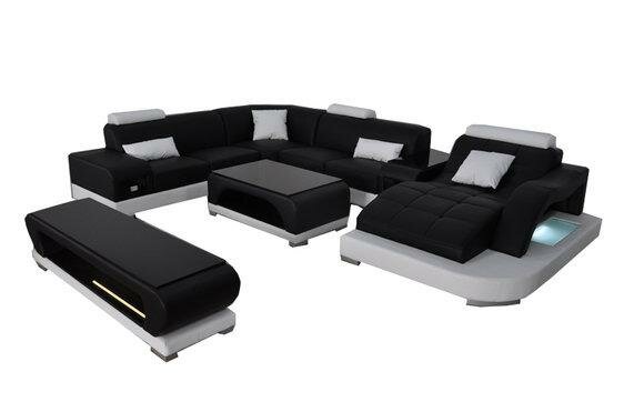 Sofa Couch Polster Sitz Ecke Moderne Couchen U Form Wohnlandschaft
