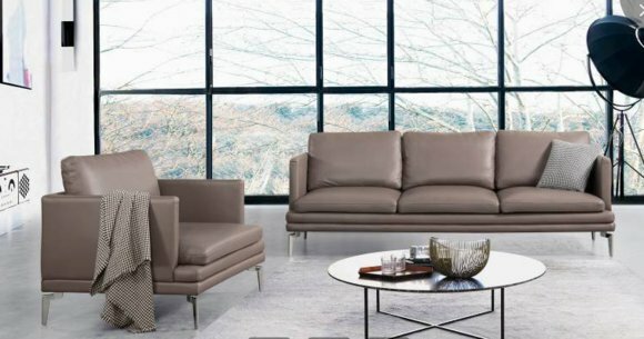 Sofa Couch Polster Design Sitz Sofas Zimmer Möbel Leder 3+1 Sitzer Moderne