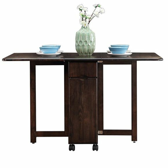 Platzsparender Esstisch Tisch + 4 Stühle Reise Set Wohnwagen Terasse