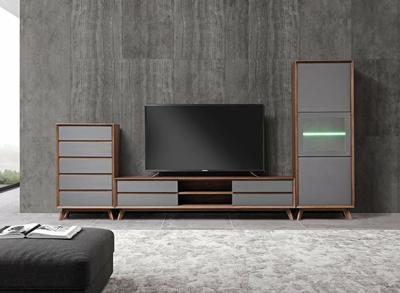 Wohnwand Schrank Moderne Design Kommode RTV Schränke Side Low