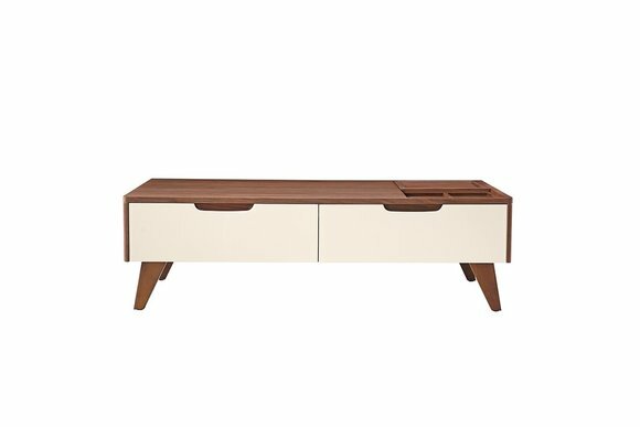 TV-Möbel Schrankwände Regal Wohn Wand Side Low Board Regale Holz