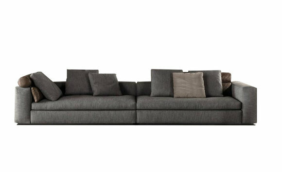 XXL Tiefe Sitz Polster Couch Vier Sitzer Couchen 4er Big Sofa Italienische