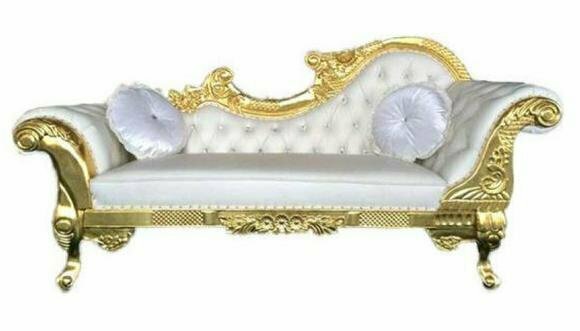 Edle Chesterfield Recamiere antik stil Chaiselongue Chaise Longue Sofa