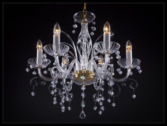 Kristall Kronleuchter Luster Hängeleuchte Leuchte Bohemia Lampe