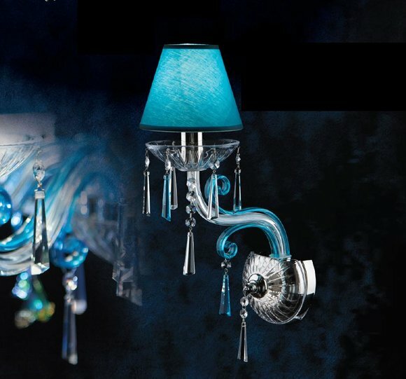 Glas Kristall Wand Lampe Kron Leuchter Wohn Zimmer Beleuchtung Elite