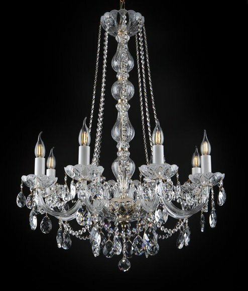 Kristall Kronleuchter Luster Leuchte Lampe Deckenleuchte Bohemia