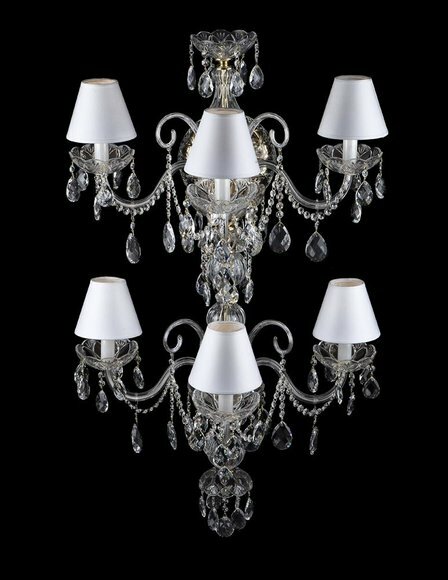 Tischleuchte Antik Stil Kronleuchte Tisch Lampe Kristall Lampen Leuchten