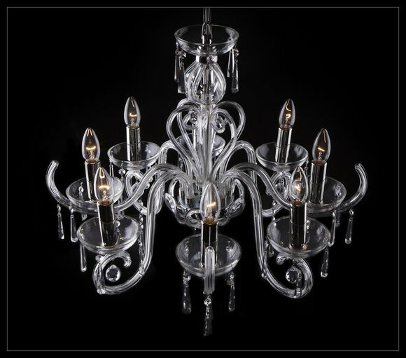 Bohemia Modern Leuchte Decken Leuchte Leuchter Kristall Lampe