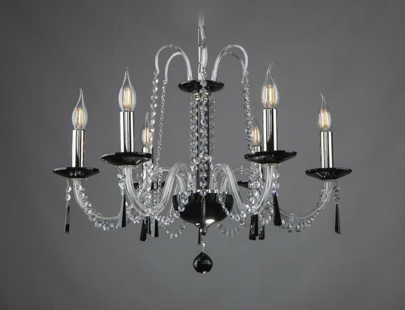 Kronleuchter Antik Stil Leuchte schwarz Leuchte Decken Lampen Luster