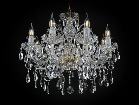 Edle Designer Leuchte mit Kristallsteinen Leuchter Kronleuchter Lampen