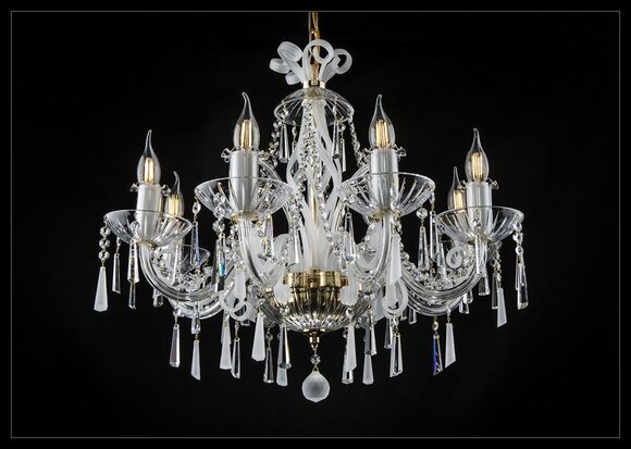 Decken Lampe Hänge Pendel Leuchte Strahler Luster Kronleuchter Bohemia