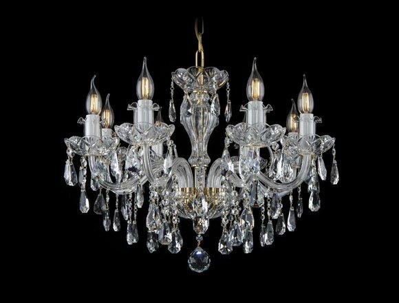 Kronleuchter Kristall Leuchte Deckenleuchte Bohemia Hängeleuchte Lampe