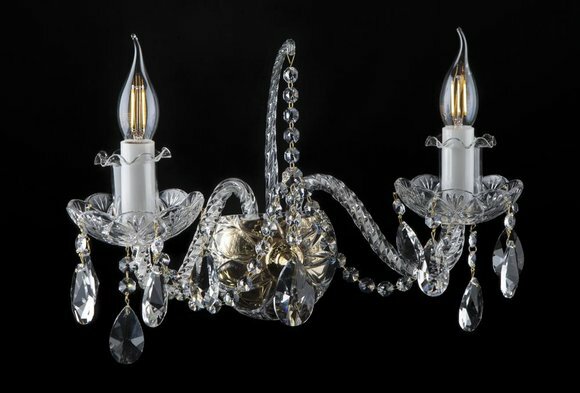 Wandleuchte Luster Bohemia Lampen Wandlampe Lampe Wand Kronleuchter