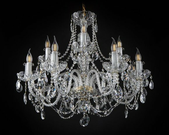 Lampe Hänge Kronleuchter Leuchte Decken Leuchten Bohemia Luster Kristall