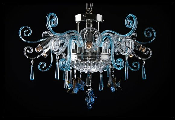 Decken Lampe Hänge Pendel Leuchte Strahler Luster Kronleuchter Bohemia