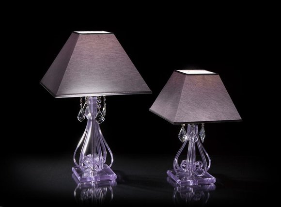 Lampe Leuchte Kristall Tischlampe Elite Bohemia Steh Nachttisch Neu