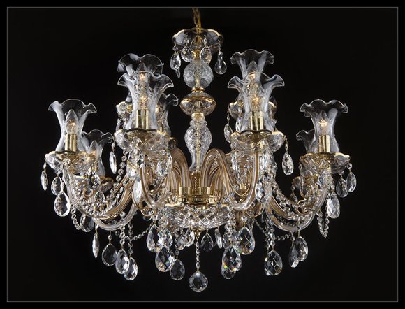 Klassischer Kronleuchter Decken Leuchte Lampe Bohemia Beleuchtung