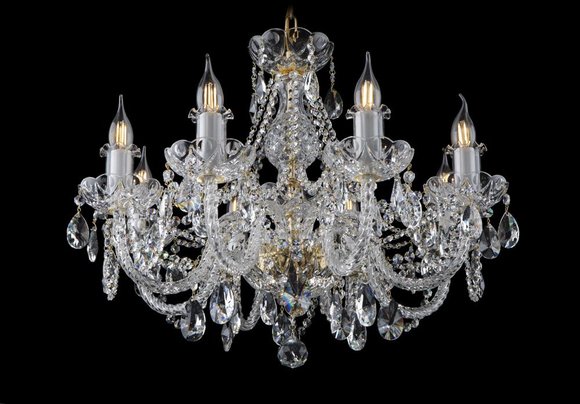 Kron Leuchter Lampe Lampen Kristall Leuchten Beleuchtung Bohemia Leuchte