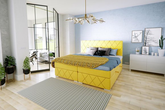 Bett Komplett Set Doppel Matratze Boxspring Topper Betten Funktion Kasten