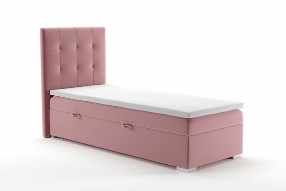 Luxus Boxspring Bett Hotel Betten Polster Funktion Bettkasten 90x200cm