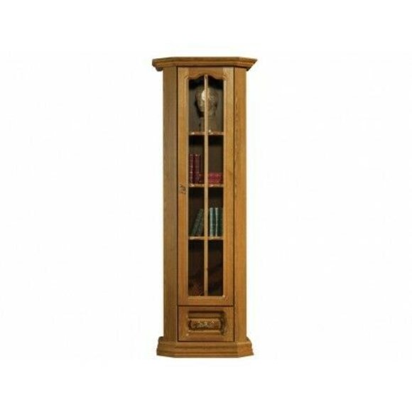 Landhaus Hochschrank Vitrine Schrank Holz Glas Schrank Vitrinen Schränke