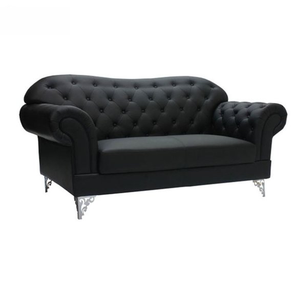 Chesterfield Sofa Couch Polster Stoff Leder Polster Garnitur Couchen