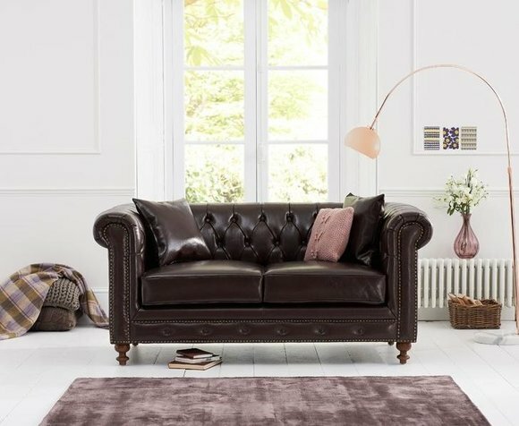 Chesterfield Sofa Couch Polster Stoff Leder Couchen Polster Garnitur