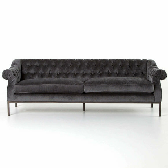 Chesterfield Sofa Couch Polster Stoff Leder Couchen Polster Garnitur