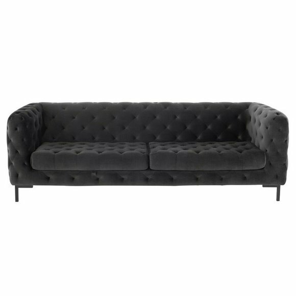 Chesterfield Sofa Couch Polster Stoff Leder Couchen Textil Garnitur